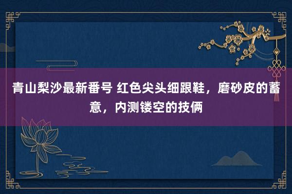 青山梨沙最新番号 红色尖头细跟鞋，磨砂皮的蓄意，内测镂空的技俩