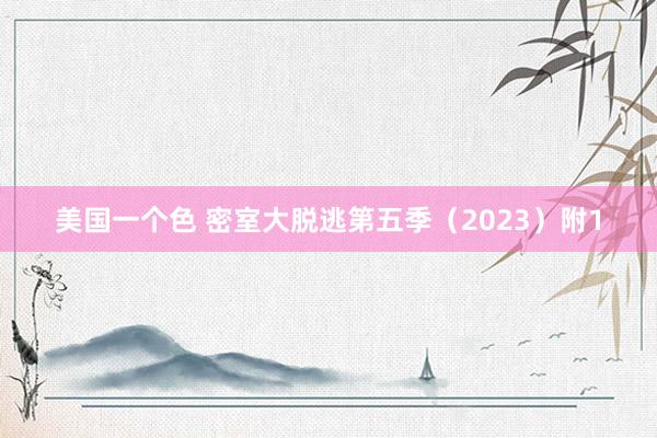 美国一个色 密室大脱逃第五季（2023）附1