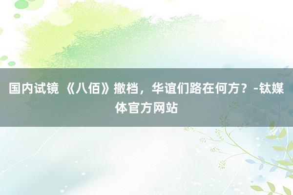 国内试镜 《八佰》撤档，华谊们路在何方？-钛媒体官方网站